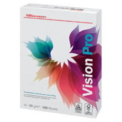 Office Depot Vision Pro Printer Paper A4 90gsm White 500 Sheets - Small ...